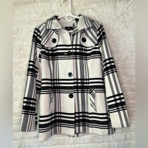 iZ Peacoat - White with stripes - Size M -  VERY ELEGANT